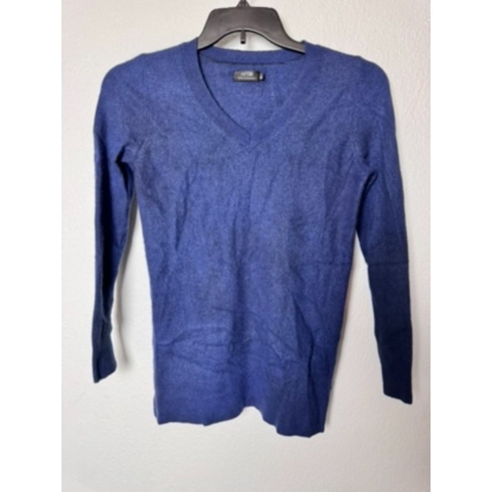 Apt. 9 Cashmere Sweater Women's S Blue Timeless Academia Office‎ Wear Layering